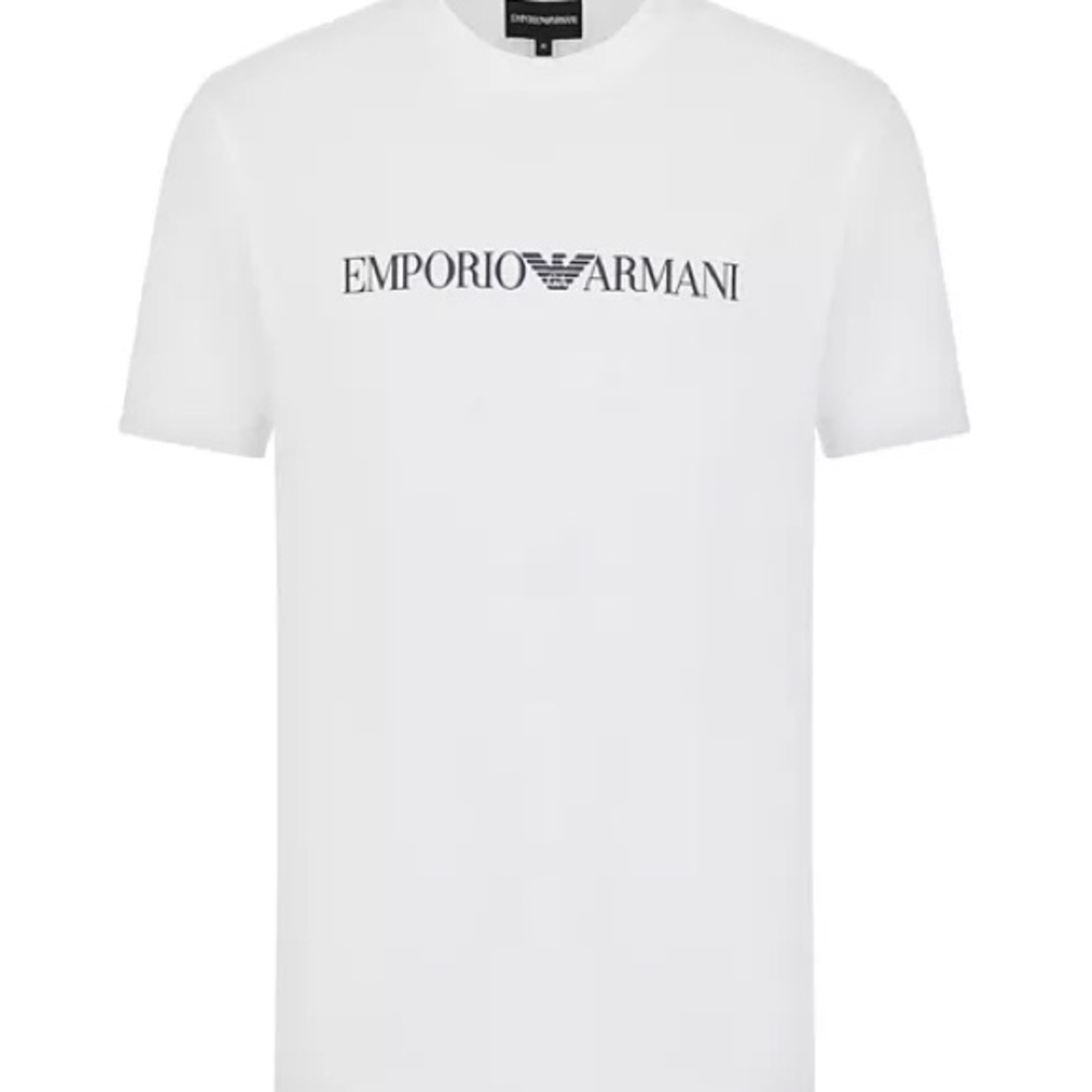 Men’s Emporio Armani White Tee with Logo